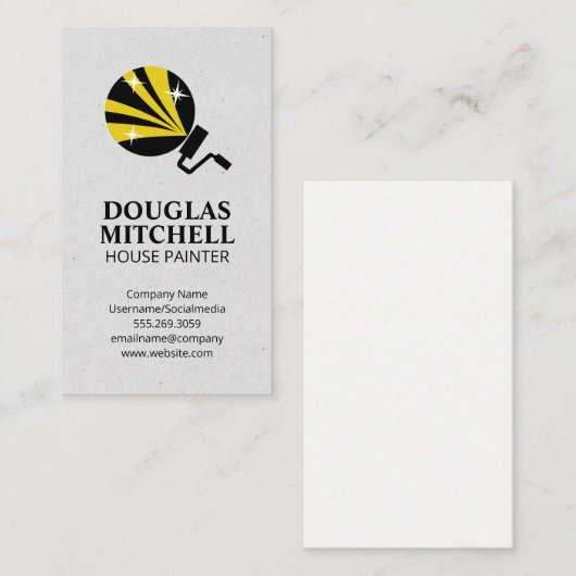 ロー絵を描ラアイコン 名刺 (正面/裏面)