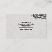 ロー絵を描ラ |グラフィティ絵を描を使用した壁 名刺 (裏面)