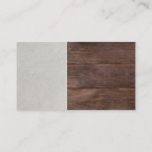 ロー絵を描ラ |壁絵を描 |木材の背景 名刺 (裏面)