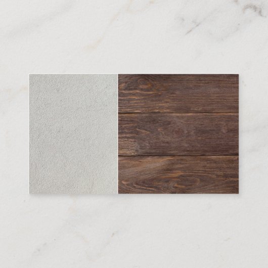 ロー絵を描ラ |壁絵を描 |木材の背景 名刺 (裏面)