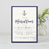 ロー航海のプいかりネイビーブルーリハーサルディナー 招待状 (スタンド正面)