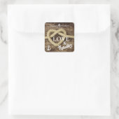 ロー航海のプといかりの愛と感謝していの結婚値 スクエアシール (バッグ)