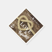 ロー航海のプといかりの愛と感謝していの結婚値 スタンダードカクテルナプキン (角)