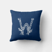 ロー航海のプノットブルーカスタムホワイト クッション (裏面)