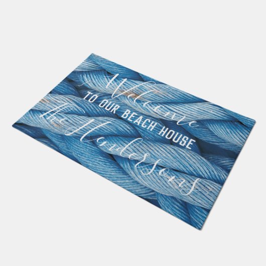ロー航海のプビーチハウスドアマットファミリ名 ドアマット (アングル)