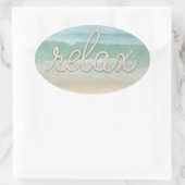 ロー航海のプリラックス文字海 楕円形シール (バッグ)