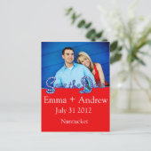 ロー航海のプ保存日//赤と海軍 案内ポストカード (スタンド正面)