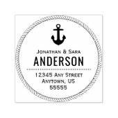 ロー航海のプ及びいかり差出人住所 セルフインキングスタンプ (デザイン)