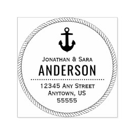 ロー航海のプ及びいかり差出人住所 セルフインキングスタンプ