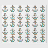 ロー航海のプ及びいかり ラッピングペーパー (フラット)