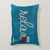 ロー航海のプ文字リラックスとワイン アクセントクッション (正面(垂直))