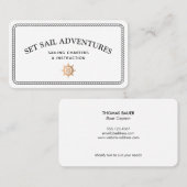 ロー航海のプ金ゴールド船ヘルム 名刺 (正面/裏面)