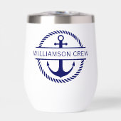 ロー航海のプ&いかりモノグラムクルー (正面)