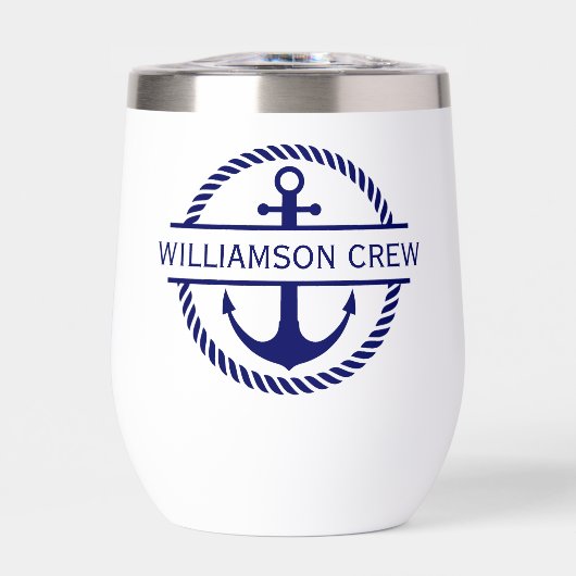 ロー航海のプ&いかりモノグラムクルー (正面)