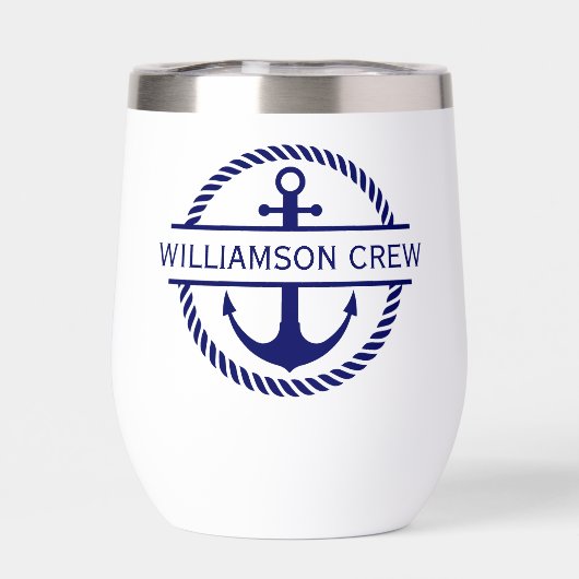 ロー航海のプ&いかりモノグラムクルー (背面)