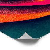 ロー – Lo Fi カラフル抽象芸術 ポスター (角)