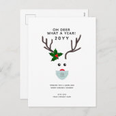 ロ企業のゴクリスマストナカイ写真なし シーズンポストカード (正面/裏面)