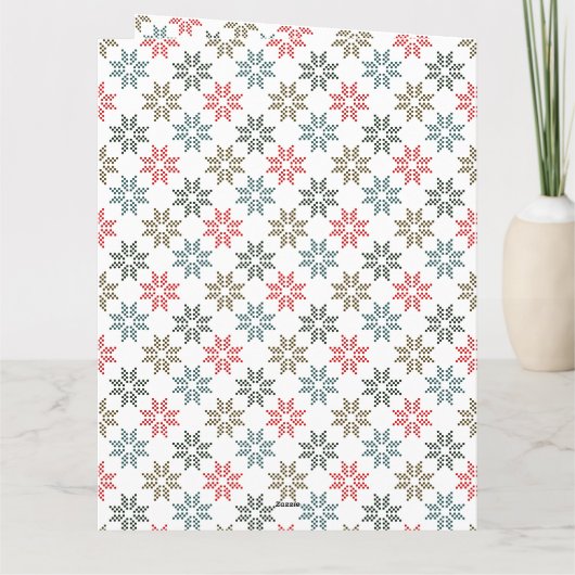 ロ企業のゴホリデーポインセチアエレガントフェスティバル カード (裏面)