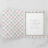 ロ企業のゴホリデーポインセティエレガント, モダン カード (内部)