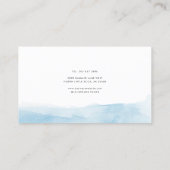 ロ企業のゴモダンブルーグラデーションモダン 名刺 (裏面)