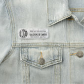 ロ企業のゴ大理石フェイクプロフェッショナル社員 名札 (インサイチュ)