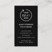 ロ企業のゴ | ミニマリスト・ブラック・ビジネス 名刺 (正面)