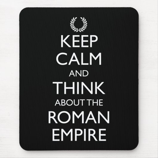 ロ保ーマ帝国に考え関して冷静に マウスパッド (正面)