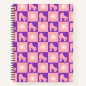 ロ市松模様にーラースケートQuad Derby Skater Gift ノートブック (正面)