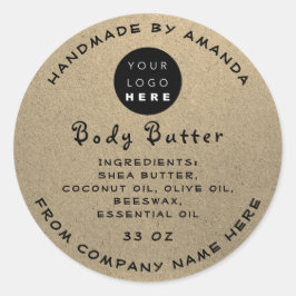 ロ感謝していゴ手作り化粧品紙クラフト ラウンドシール