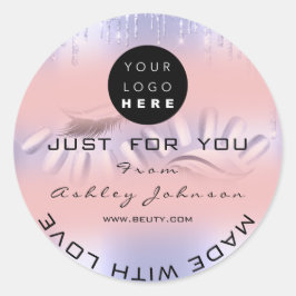 ロ感謝していゴ爪、 ネイルラッシュバラグラデーション紫 ラウンドシール