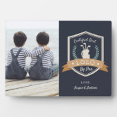 ロ最高のロバイパー |ゴルフのおじいちゃん写真 フォトプラーク (正面)