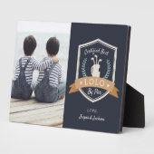 ロ最高のロバイパー |ゴルフのおじいちゃん写真 フォトプラーク (側面)