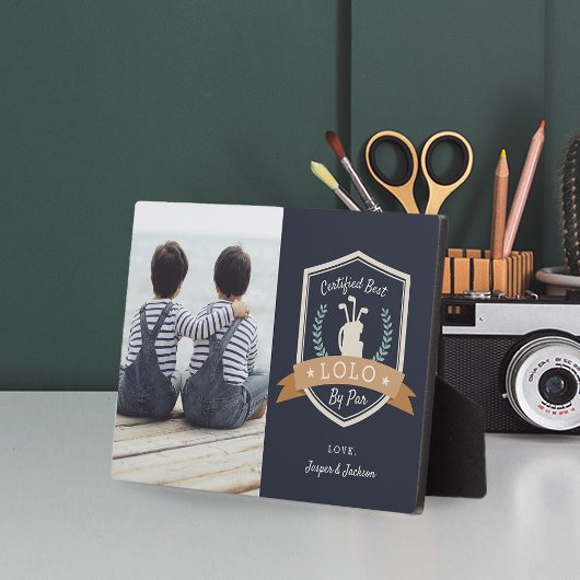 ロ最高のロバイパー |ゴルフのおじいちゃん写真 フォトプラーク