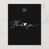 ロ気にウソクの説明お客様ありがとうご挿入 チラシ (裏面)