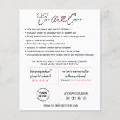 ロ気にウソクの説明お客様ありがとうご挿入 チラシ (正面)