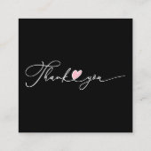 ロ気にウソクの説明とお客様 スクエア名刺 (裏面)