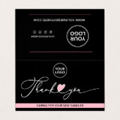 ロ気にウソクの説明とお礼 名刺 (外部フラット)