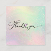 ロ気にウソクの説明 スクエア名刺 (裏面)