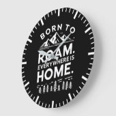 ロ生まれアム – どこでもホーム感動的 ラージ壁時計 (傾斜)