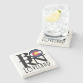 ロ生まれベランド ストーンコースター (横)