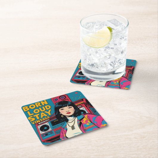 ロ生まれードステイヴィンテージ スクエアペーパーコースター (インサイチュ)