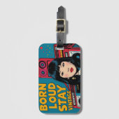 ロ生まれードステイヴィンテージ ラゲッジタグ (正面縦)