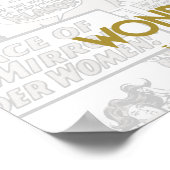 ロ疑問に思ゴコラージュの女性 ポスター (角)