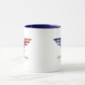 ロ疑問に思ゴコラージュの女性 マグカップ (中央)