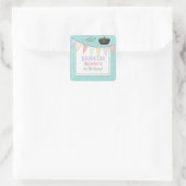 ロ祝イリープリンセス誕生日パーティーガール スクエアシール (バッグ)