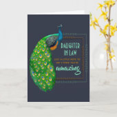 ロ素晴らしーピーコックの娘 カード (黄色い花)