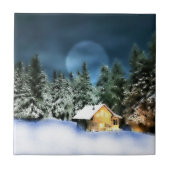 ロ素朴グキャビン満月 タイル (正面)