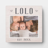 ロ素朴ロパーソナライズされた・グランパ写真 フォトプラーク (正面)