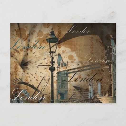 ロ統一されたンドンタワー橋 ポストカード (正面)