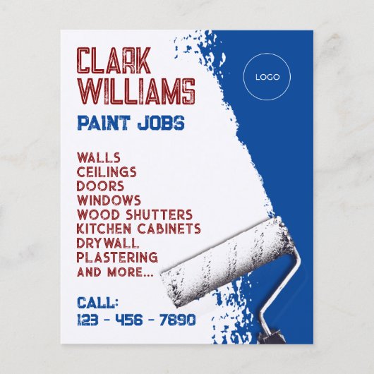 ロ絵を描ロ付きローラー チラシ (正面)